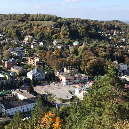 Aerial image of Kremenets